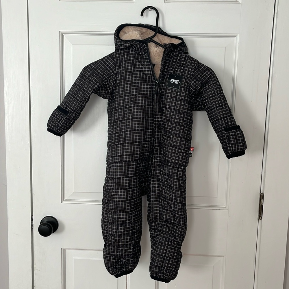 Picture Organic Snowy Baby Suit